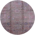 thumbnail image 1 of Ahgly Company Machine Washable Indoor Round Industrial Modern Mauve Taupe Purple Area Rugs, 7' Round, 1 of 7