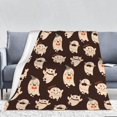 thumbnail image 3 of Ghost Throw Blanket,Cute Funny Ghost Halloween Spooky Fleece Blanket, Super Soft Cozy Lightweight Blanket for Couch Bed Sofa Home Decorations 60" x 80", 3 of 6