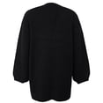 thumbnail image 3 of Ruimatai Mode Femmes Décontracté Manches Longues Col en V Chandail Uni Hauts Manteau, 3 of 4