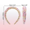 thumbnail image 5 of Sprinkle Headband Decor Hairbands Wide Fashion Hair Hoops Hair Accessories for Women Red, 5 of 7