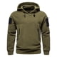 thumbnail image 4 of Sudadera con capucha para exteriores, sudadera táctica ajustable con gorro, sudadera para hombre, 4 of 5