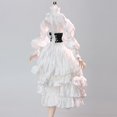 thumbnail image 1 of Figura de acción femenina a escala 1/6, vestido largo, accesorio fotográfico de moda , accesorios de disfraz de muñeca de moda, vestido de noche Blanco, 1 of 8