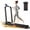 Black-16% Incline, variant on LEZEE 3-in-1 Folding Treadmill for Home and Office, 300 lbs Weight Capacity with LED Display & Remote Control