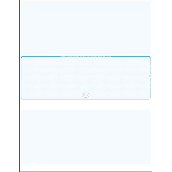 3000 Blue- Linen Laser Check Stock, (Check at Middle) Blank Laser Checks, Laser Check, Bank Checks, Business Checks, or Personal Checks