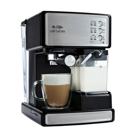 Mr. Coffee Cafe Barista Black & Silver Espresso (Best Value Super Automatic Espresso Machine)