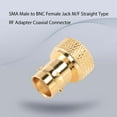 thumbnail image 4 of Conector coaxial RF adaptador de conector SMA macho a conector BNC hembra recto M/F, 4 of 8