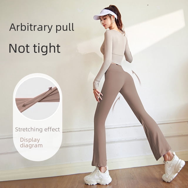 Traje de yoga adelgazante de corte ajustado y elástico alto, traje de secado rápido Naked Sense, traje deportivo de cintura alta para correr y fitness