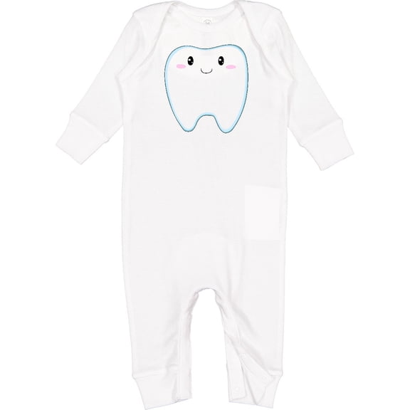 Inktastic Cute Tooth Baby Romper Coveralls