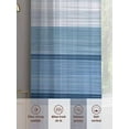 thumbnail image 6 of Navy Blue Sheer Curtains 84 Inches Long 2 Panels Gradient Stripe Abstract Lines Texture Modern Light Filtering Semi Sheer Window Curtains Drapes for Bedroom Living Room 52"x84", 6 of 7