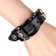 thumbnail image 2 of Pulsera Steampunk Yuyangstore Pulsera de cuero para hombre Negro, 2 of 8