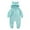 Light Blue, variant on Esaierr Newborn Baby Fleece Jumpsuit Ears Hooded Snowsuit for 6 Months-3 Years Boys Girls Cute Romper Infant Autumn Winter Jacket Outwear