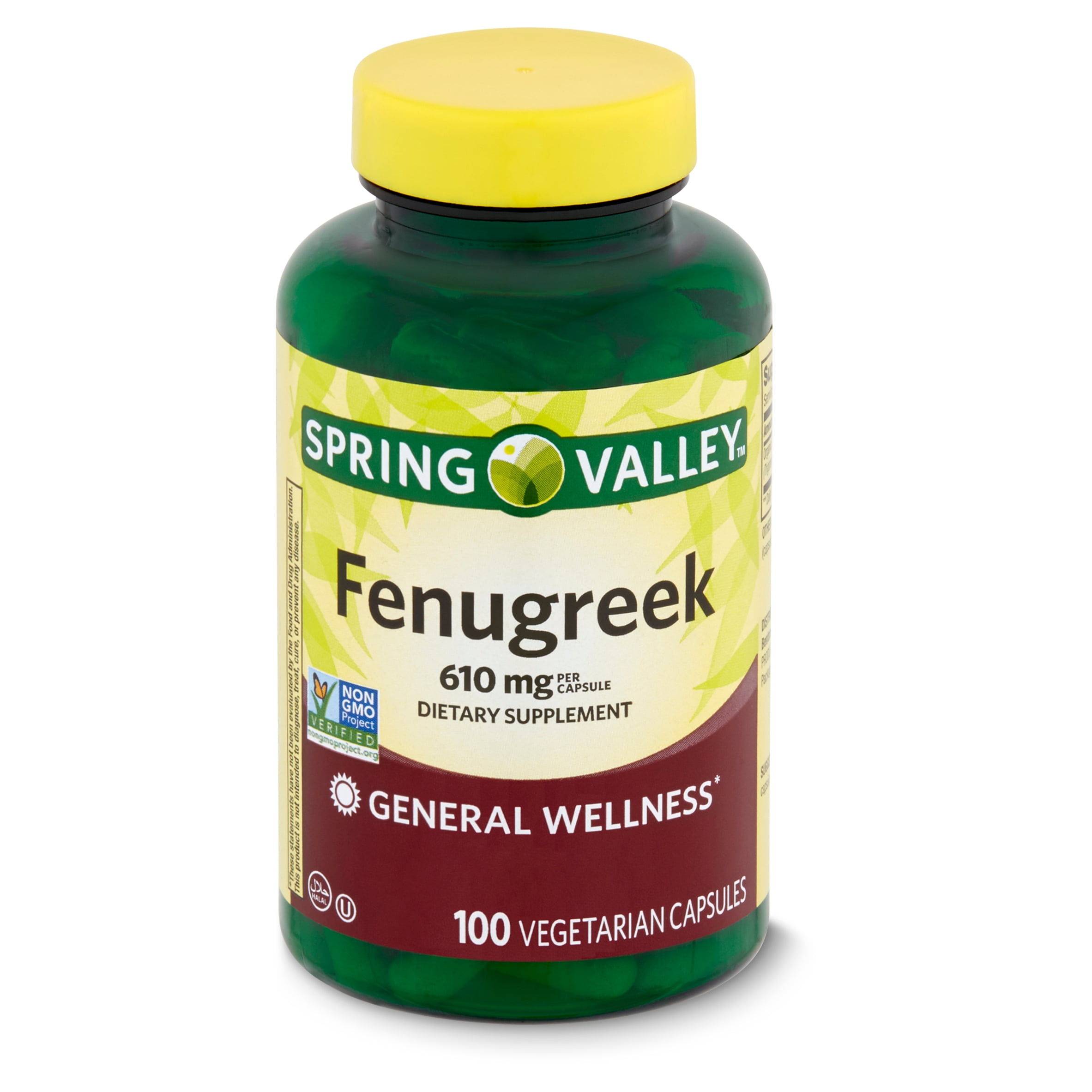 Spring Valley Fenugreek Dietary Supplement, 610 mg, 100 Count