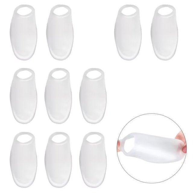 Paquete de 10 cubiertas para el cuidado de la deformidad del dedo gordo del pie, hueso del pie grande, para el dedo gordo del pie, alivia el dolor del pie por fricción, fricción y presión