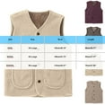 thumbnail image 3 of Diufon Womens Fleece Vest Fall Winter Warm Sleeveless Button Down Jackets Casual Lightweight Waistcoat with Pockets, 3 of 8