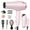 Pink, variant on Morfone Hair Dryer, Negative Ionic Foldable Blow Dryer for Fast Drying, Thermo-Control Compact Hair Blow Dryer with Hair Diffuser, Pink