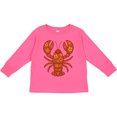 thumbnail image 3 of Inktastic Lobster Cute Vacation Girls Long Sleeve Toddler T-Shirt, 3 of 5