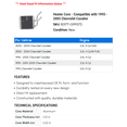 thumbnail image 2 of Heater Core - Compatible with 1995 - 2005 Chevy Cavalier 1996 1997 1998 1999 2000 2001 2002 2003 2004, 2 of 2