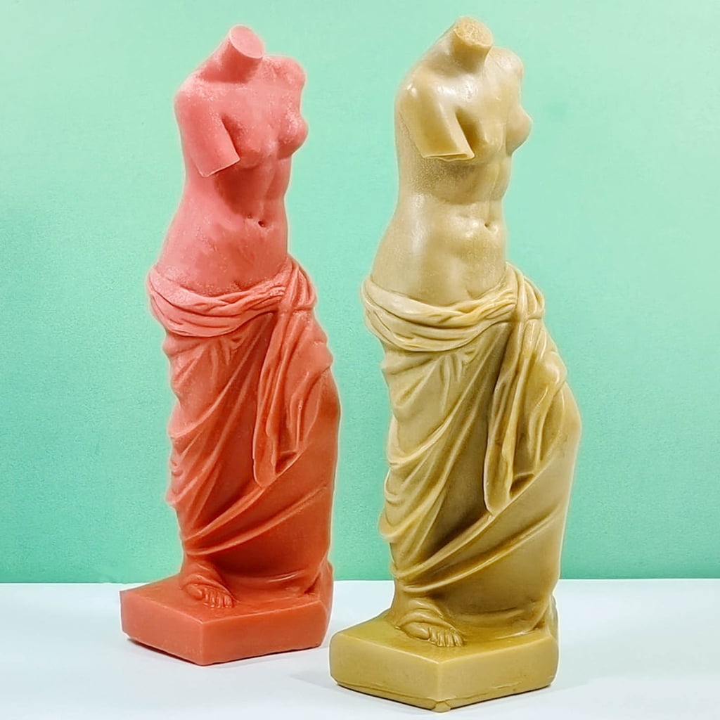 lanema 3D Art Human Candle Mold Venus Portrait Candle Silicone Mold DIY Craft Making Gypsum Resin Soap Plaster Mould Home Decor