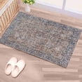 thumbnail image 6 of Navy Blue Rug, Car Mat Rugs, Easy to Clean Rug, Chenille Printed Design Rugs, Gift Rugs, Antique Decor Rug, Floral Pattern Rug, Modern Rug, Large Rug, 5.2'x7.5' - 160x230 cm, 6 of 8