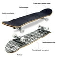 thumbnail image 3 of 100 geometric seamless patterns set black and white vector backgrounds Outdoor Skateboard Longboards 31"x8" Pro Complete Skate Board Cruiser, 3 of 5