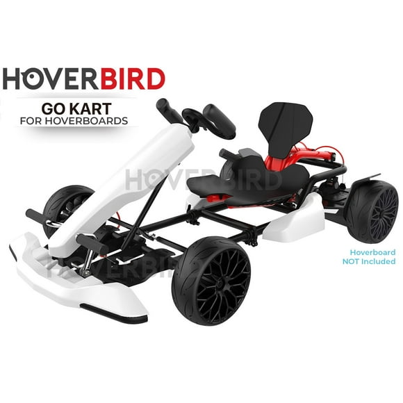 HOVERBIRD Hoverboard Accessoire GoKart Hoverkart Kit pour Tous les Hoverboards Compatibles - Blanc