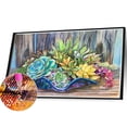 thumbnail image 2 of Pintura de diamante 5D DIY Kit de cactus de taladro redondo completo Decoración del hogar Artesanía Hugtrwg Para estrenar, 2 of 9