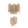 thumbnail image 5 of ADD-302-AG-AM Crystorama Lighting Addis - 2 Light Wall Mount-11.75 Inches Tall and 14.5 Inches Wide-Aged Brass Finish-Amber Glass Color, 5 of 9