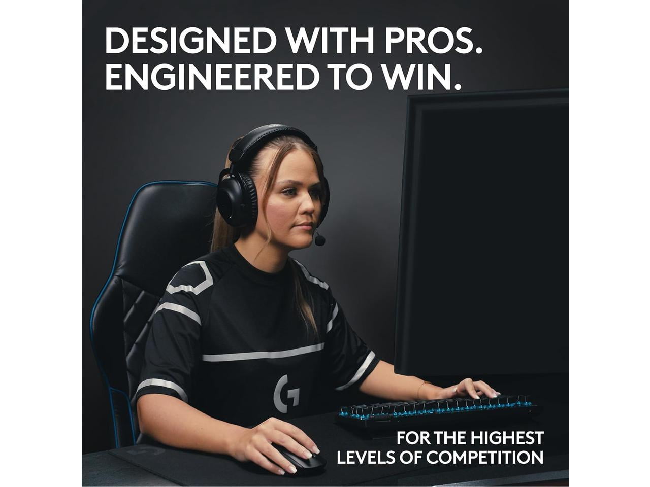 Logitech G PRO X TKL Lightspeed Wireless Gaming Keyboard, Ultra-Portable Tenkeyless Design, LIGHTSYNC RGB, PBT keycaps, Tactile Switches (GX Brown) - White