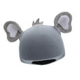 thumbnail image 4 of yotijay Ski Helmet Cover Accessories Funny Lovely Winter Sports Snowboarding Warm Birthday Gift Versatile Practical Helmet Decoration Gray, 4 of 8