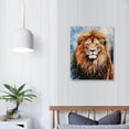 thumbnail image 3 of Nawypu Lion Wall Art Decor Animal Modern Artwork Canvas Painting Prints Pictures Home Decor for Living Room Dining Room Bedroom, 3 of 4
