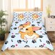 thumbnail image 2 of Cute Corgi juego de cama Queen Size,Cartoon Dog Footprint Bones Duvet Cover Sets, 2 of 7