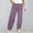 Purple, variant on Women's New Thin Elastic Loose Large Size Korean Version of Everything Long Trousers Casual Trousers Haren, Black, L