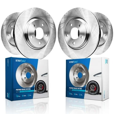 Detroit Axle - Brake Rotors for 10-17 Chevy Equinox GMC Terrain 2010 2011 2012 2013 2014 2015 2016 2017 Brakes Rotors Front and Rear Replacement: 12.64" Front and 11.93" Rear Rotors