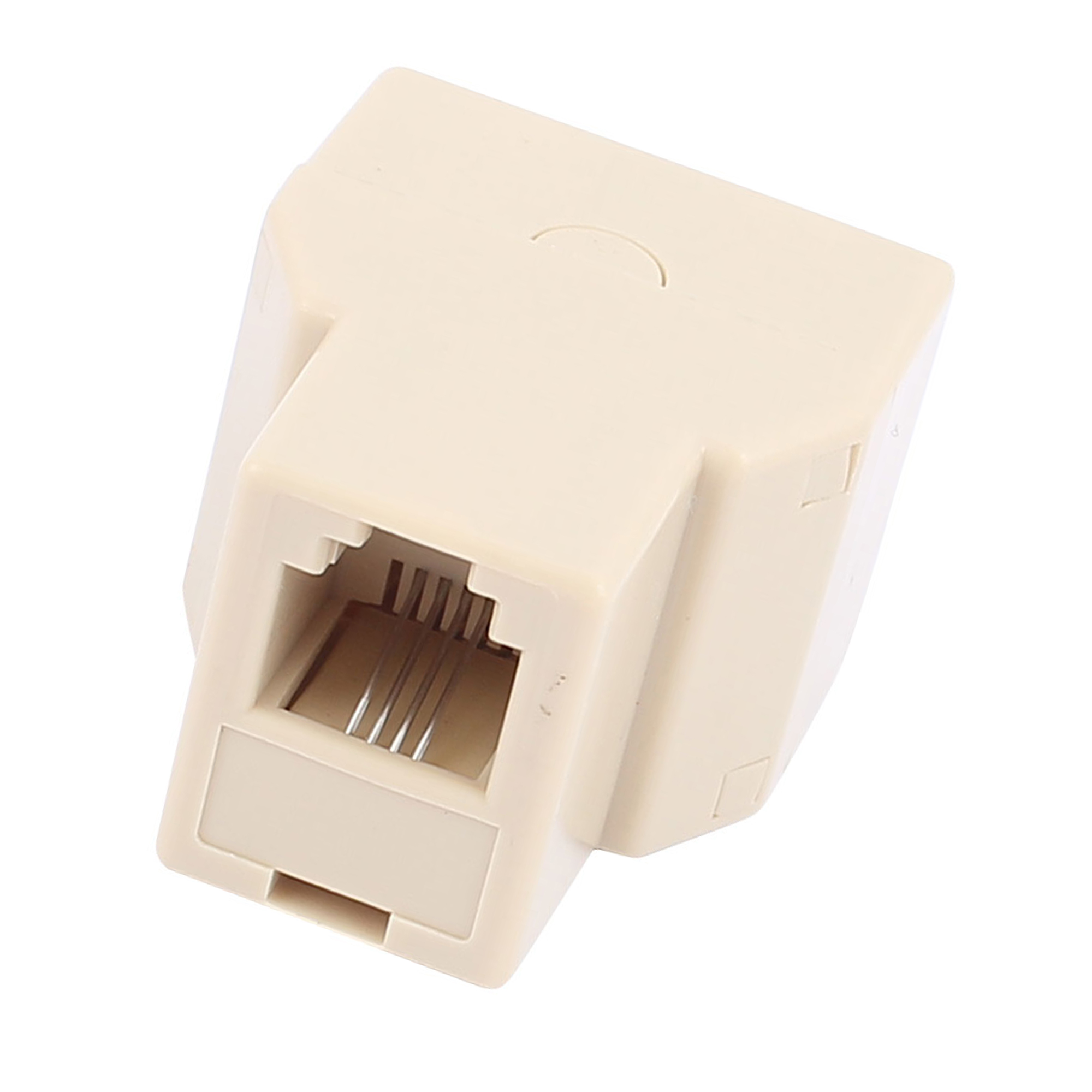 Unique Bargains 3 Way RJ11 6P4C Telephone Extension Connector Phone Jack Adapter Splitter