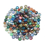 HOMEMAXS ROSENICE 200pcs 12mm Mixed Round Mosaic Tiles for Crafts Glass Mosaic Supplies for Jewelry Making