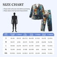 thumbnail image 3 of KLL Whimsical Goat Artist Sleepwear Mens Flannel Pajamas,Long Cotton Pj Set, 3 of 7