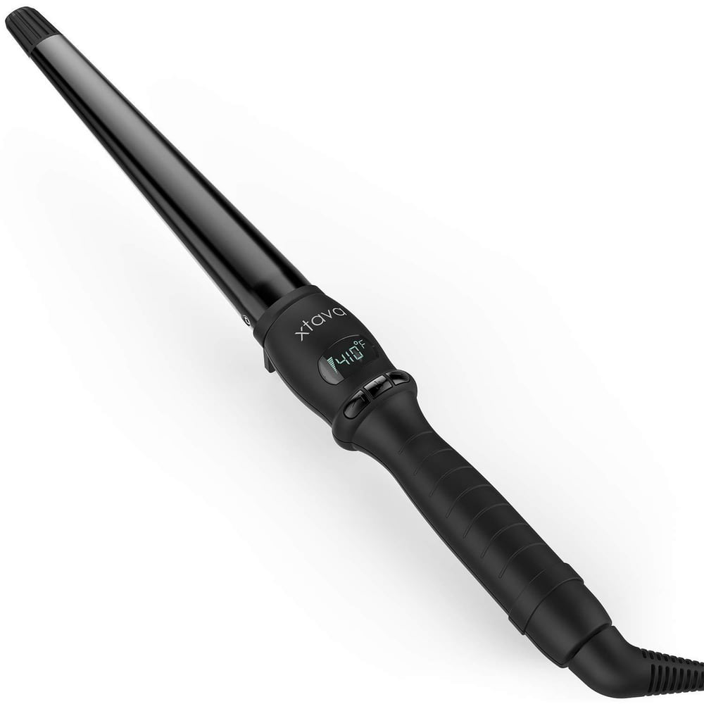 xtava It Curl Curling Wand 0.751.25 Inch Professional Dual Voltage Hair Wand with Ceramic