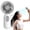 D, variant on Mini Portable Fan 1 Pack, Cute Handheld Fan Battery Operated Lightweight Small Personal Fan with 3 Speeds and USB Rechargeable Eyelash Fan for Stylish Girl Women Men Office Outdoor Travel Camping