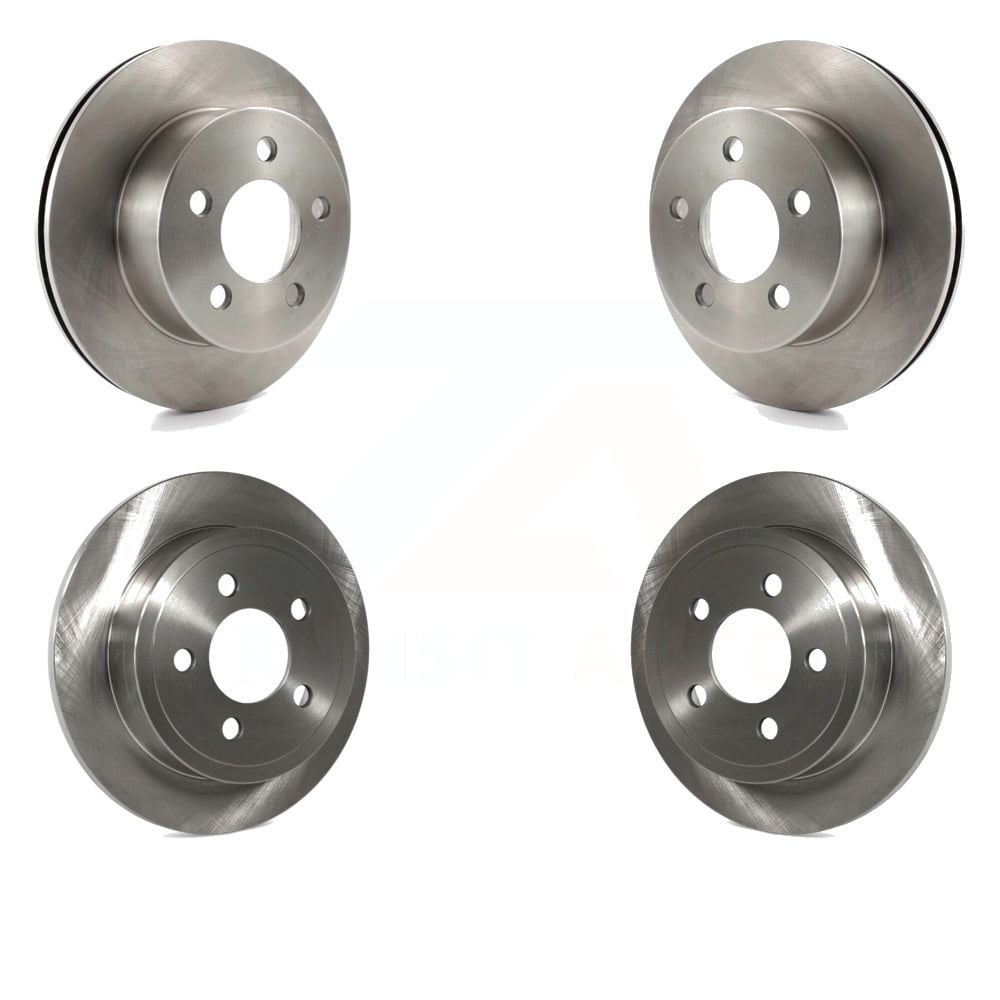 A-Premium Rear Disc Brake Rotors Set For Jeep Wrangler TJ & Liberty – Solid Rotors, 11.22" Diameter, 5-Lug-795452