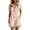 Pink, variant on Women Summer Solid Lapel Short Sleeve Romper Casual Loose Playsuit with Pockets Button Down Jumpsuit with Short