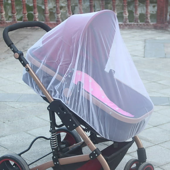 Universal Stroller Mosquito Net - Full Coverage Bug Protection for Baby Carriers, Breathable Mesh Cover Fits Most Strollers and Car Seats