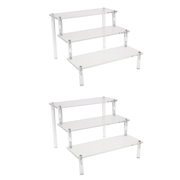 2Pcs Acrylic Perfume Stand Organizer Tools