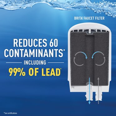 2-Pack Brita Faucet Filter Replacements - NSF Certified, 4 Month Life