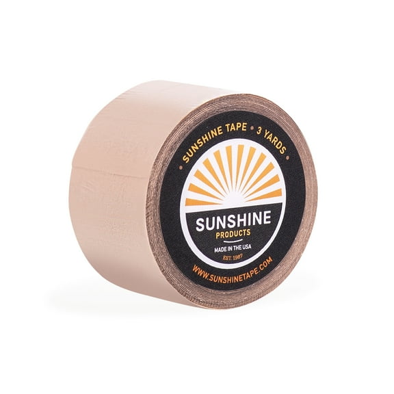 Sunshine Tape Wig Adhesive Tape Roll 1" x 3 YDS, Hair Toupee Tape