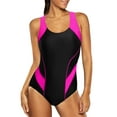 thumbnail image 3 of Charmo Women's One Piece Padded Swimsuits Exercise Racing Maillot Bathing Suit, 3 of 6