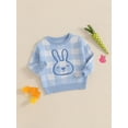 thumbnail image 3 of aturustex Baby Easter Costume for Little Boys Girls Bunny Pattern Sweaters 0-3T Toddler Long Sleeve Knit Pullovers Round Neck Ribbed Knitted Jumper Chy Knitwear Top Clothes for Holiday Party, 3 of 7