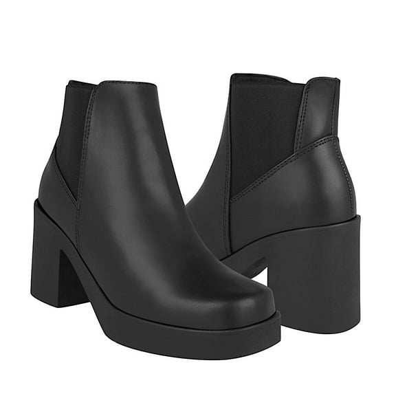 BOTINES DAMA STYLO 129-02 SIMIPIEL NEGRO Stylo 129-02