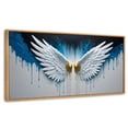 thumbnail image 1 of Cuadro Decorativo Marco Flotante Alas Corazón Dorado 120x60 Canvas Revolution Madera, 1 of 3