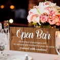 thumbnail image 4 of 2 Pièces Mariage Open Bar Signe Ivrogne Manigances Intoxicologue Signe pour Mariage Bar Fête Décoration de la Maison Réception Décoration de la Maison, 4 of 7