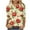 Beige, variant on Womens Plus Size Tops 3/4 Sleeve Floral Printed T-shirts Casual Fall Spring Crewneck Basic Tshirts Graphic Tees (XL, Blue 02)